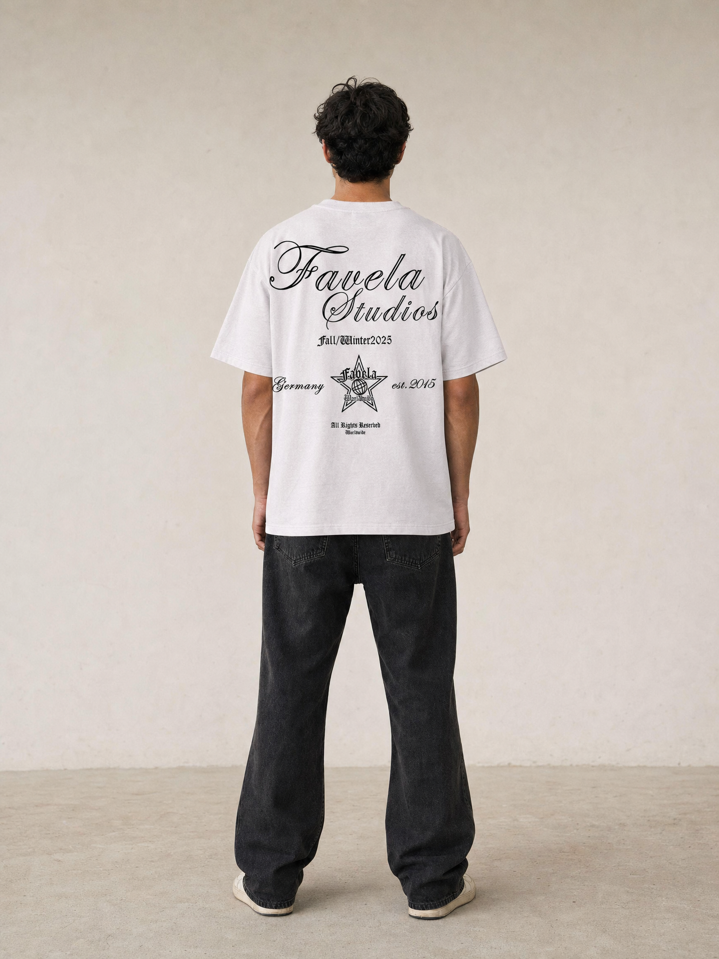 F.A.V.E.L.A Studios Double-Sided Graphic T-Shirt – White