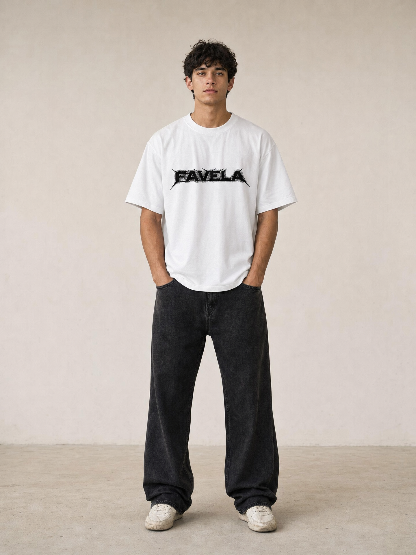 F.A.V.E.L.A Studios Double-Sided Graphic T-Shirt – White