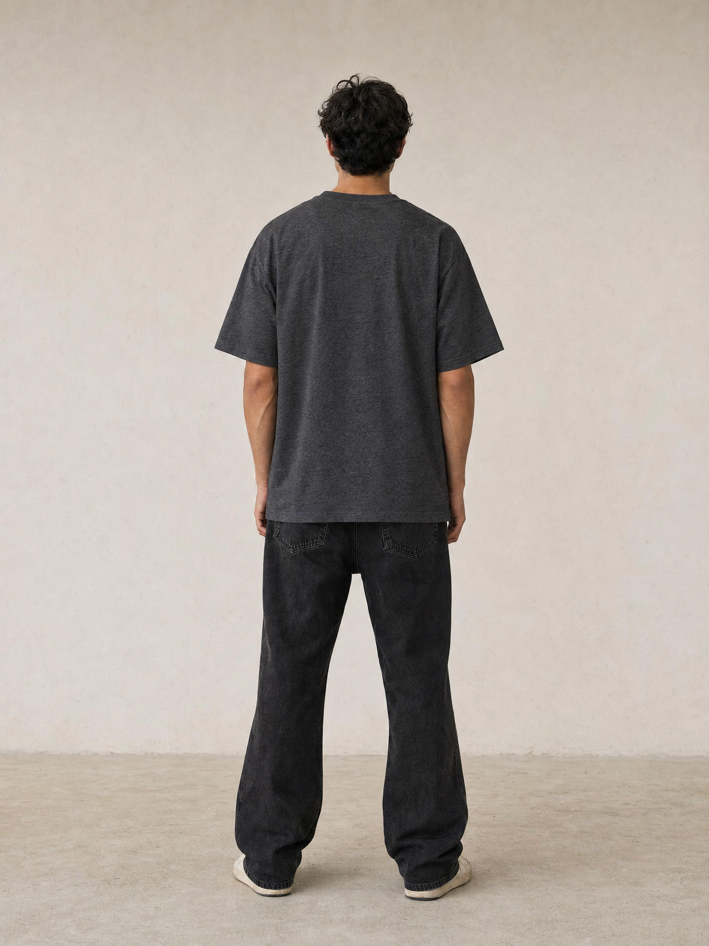 P.U.L.L & B.E.A.R 1991 Contrast Logo T-Shirt – Graphite Grey