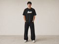 P.U.L.L & B.E.A.R STWD Contrast Logo T-Shirt – Black
