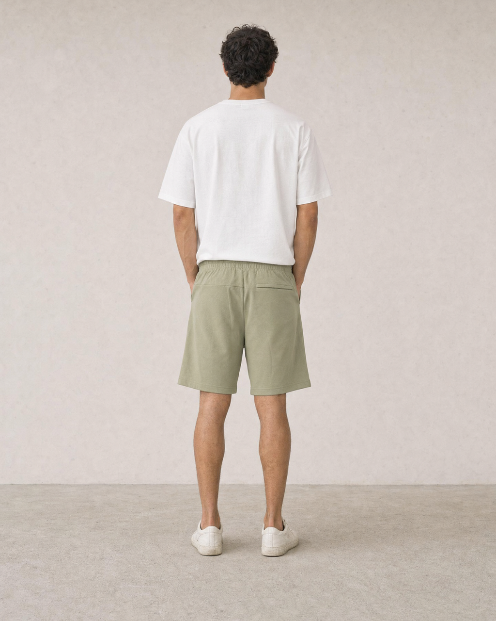 green shorts