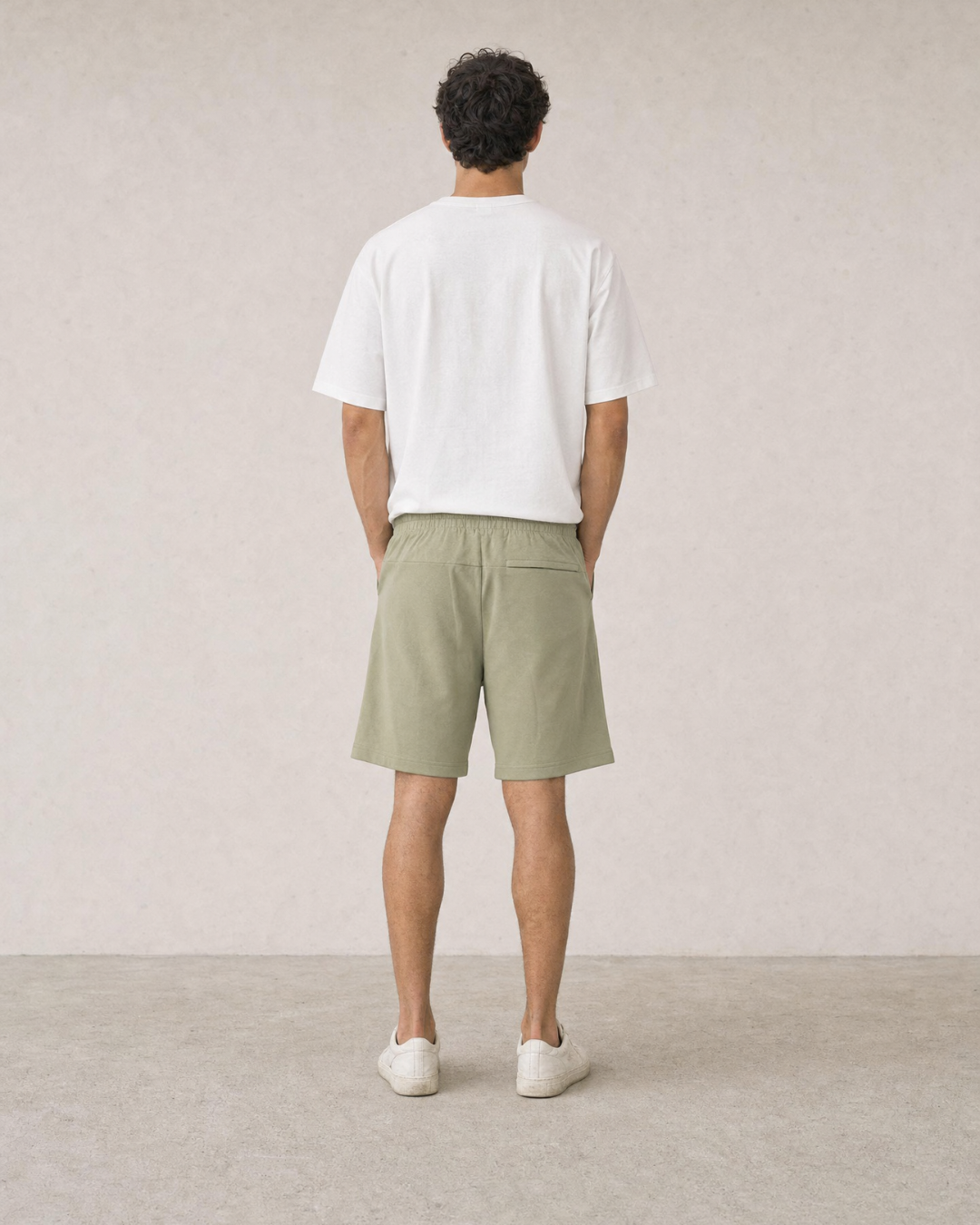 green shorts