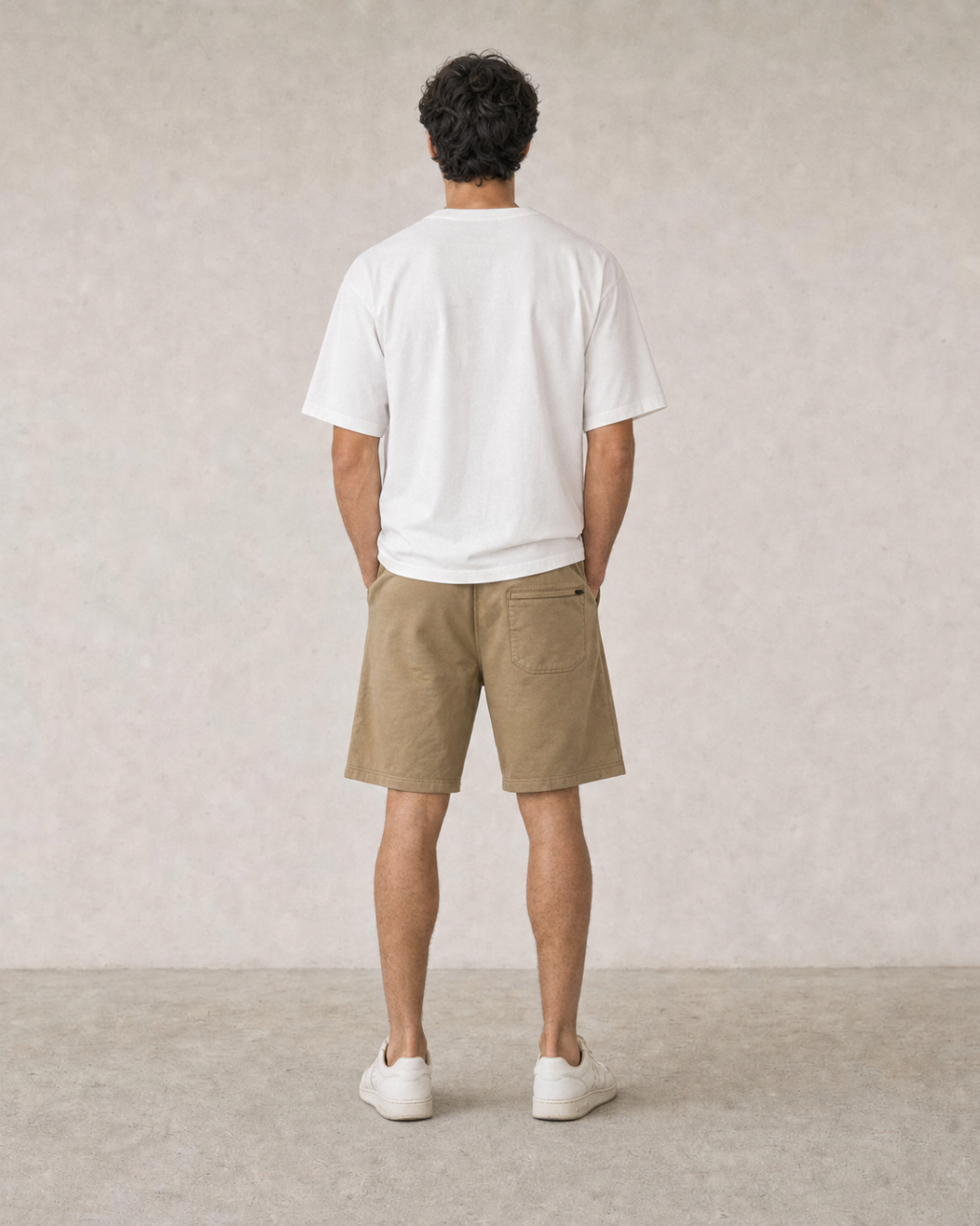 brown shorts