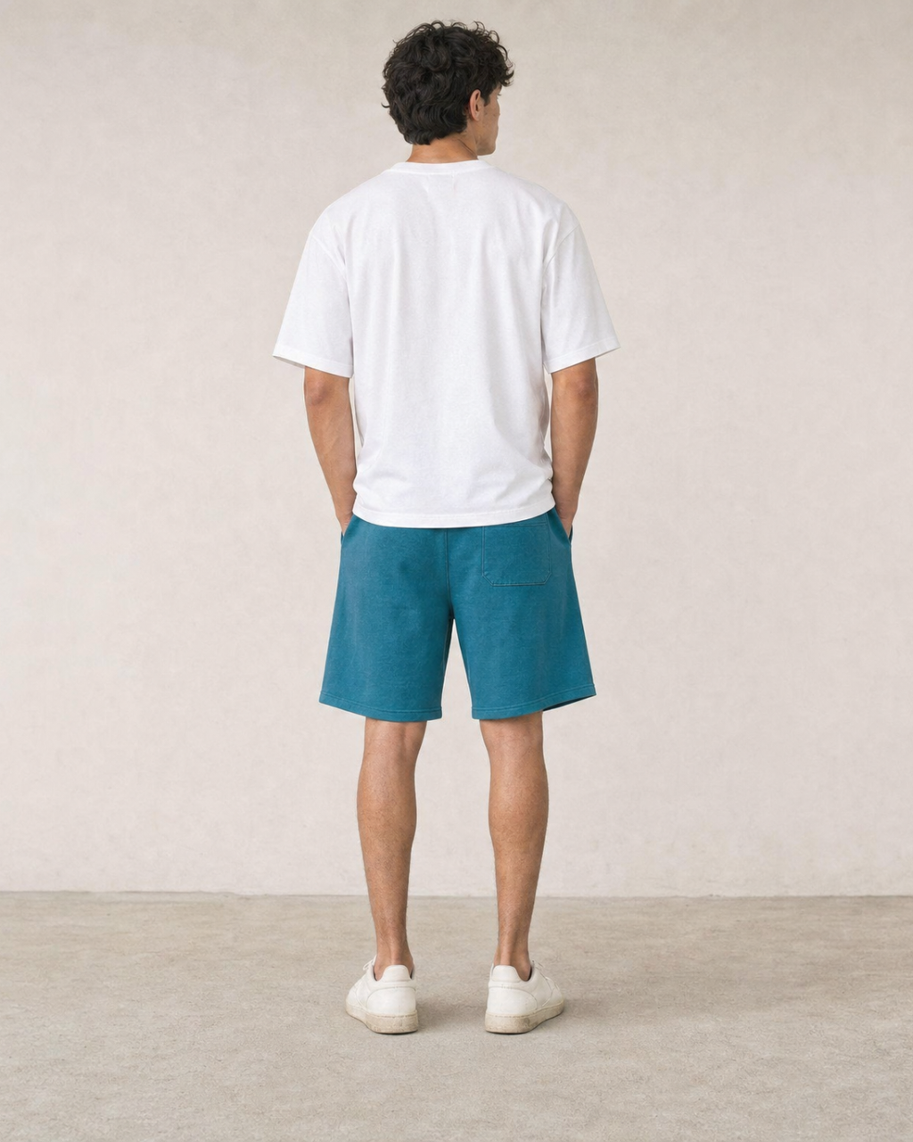 light blue shorts