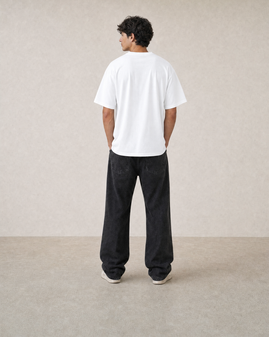 Z.A.R.A Minimal Patch Relaxed-Fit T-Shirt – White
