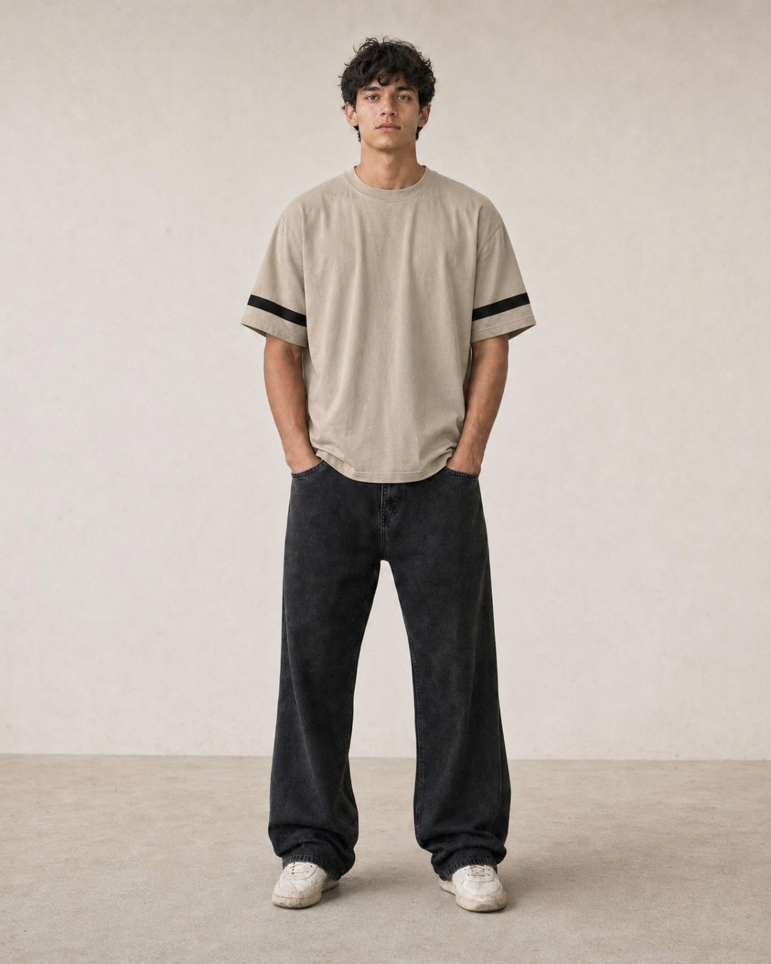 P.U.L.L & B.E.A.R STWD 19 Varsity T-Shirt – Stone