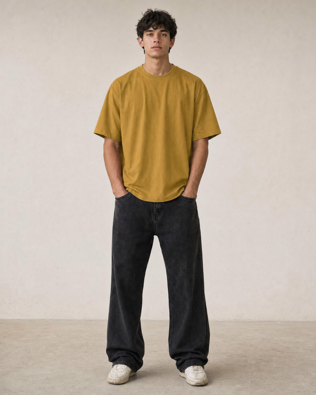 P.U.L.L & B.E.A.R Never Say Die Graphic T-Shirt – Mustard