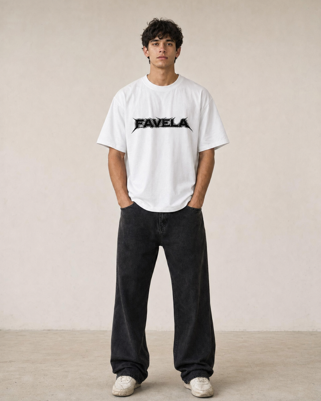 F.A.V.E.L.A Studios Double-Sided Graphic T-Shirt – White