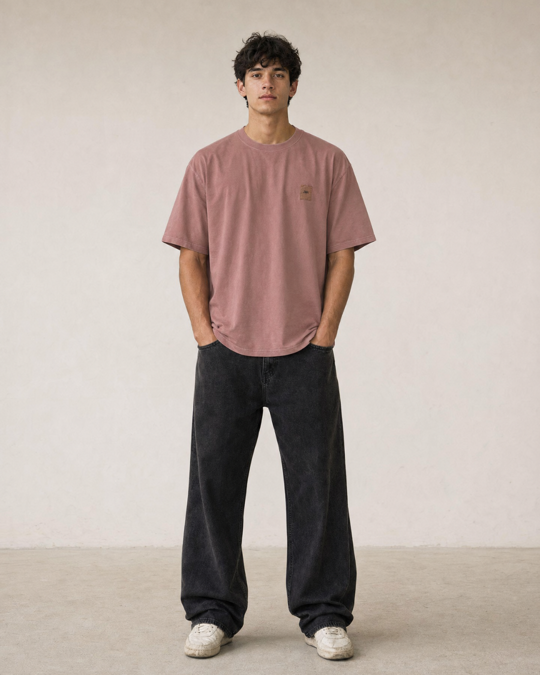 Z.A.R.A Washed Relaxed-Fit T-Shirt – Dusty Rose