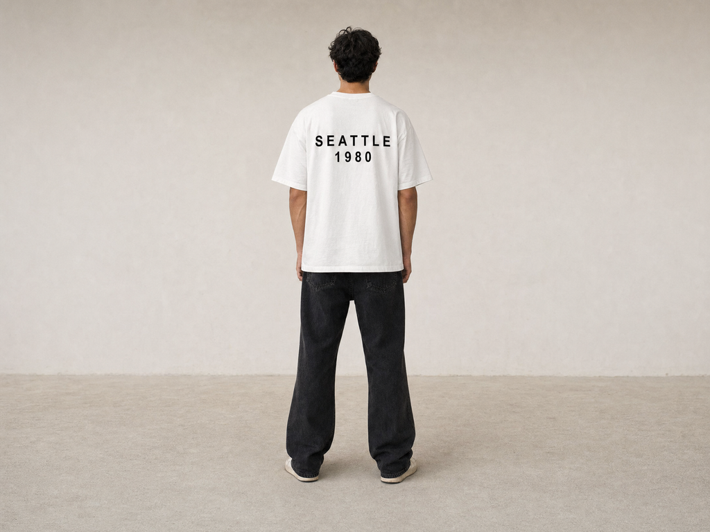 Z.A.R.A Seattle 1980 Relaxed-Fit T-Shirt – White